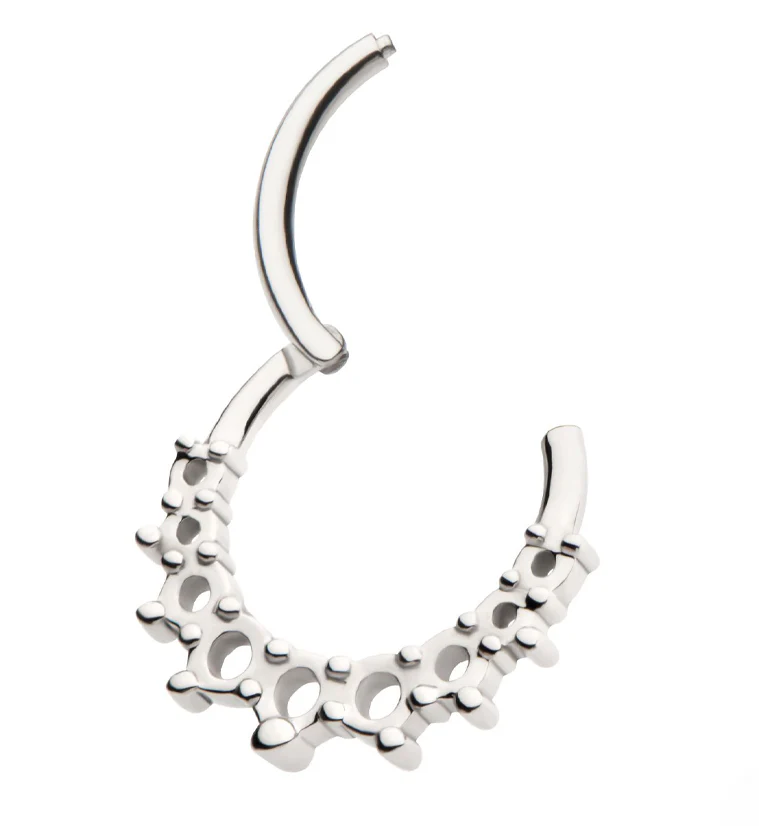 Hollow Stainless Steel Hinged Segment Ring - Image 3