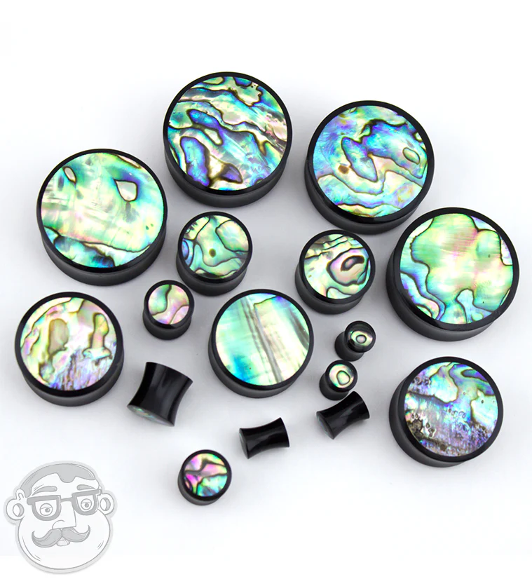 Horn Plugs With Abalone Shell Inlay - Image 8