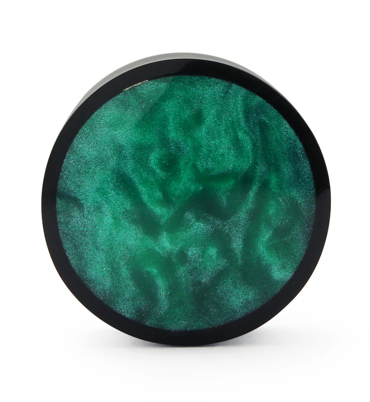 Horn Plugs With Green Resin Inlay - Image 2