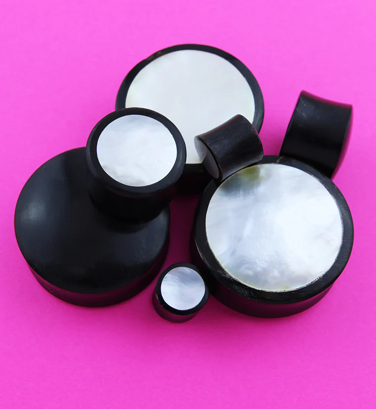 Horn Plugs With Mother of Pearl Inlay - Image 2