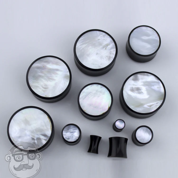 Horn Plugs With Mother of Pearl Inlay - Image 5
