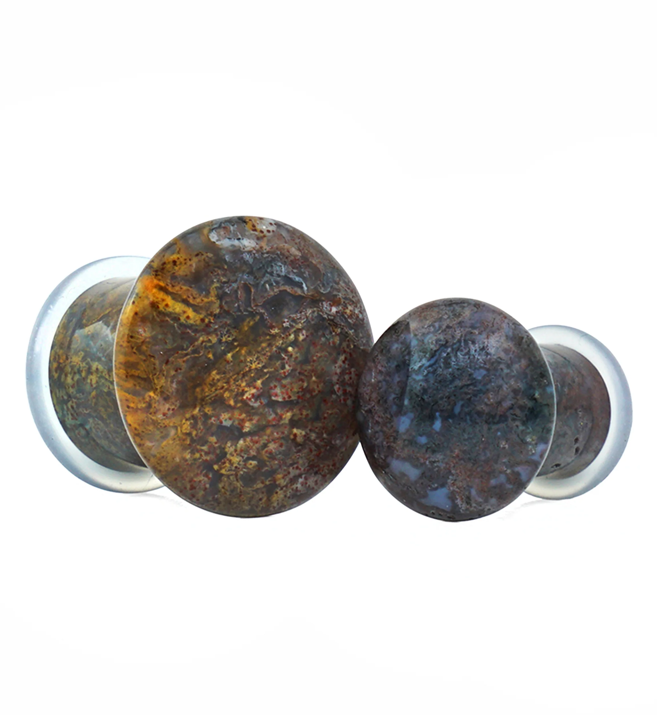 Indian Agate Stone Plugs - Single Flare - Image 5