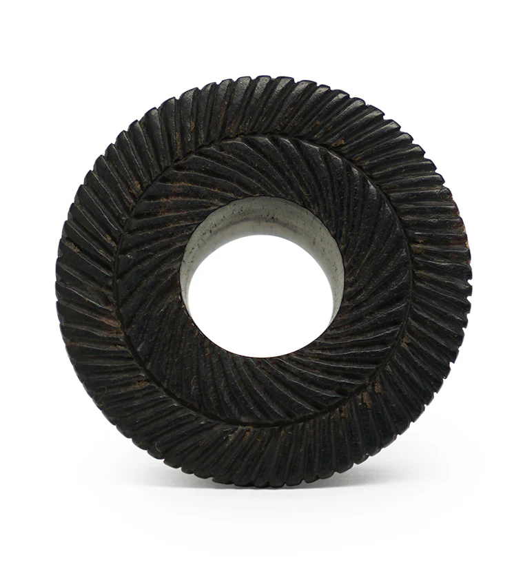 Interlace Areng Wood Mayan Flare Tunnel Plugs - Image 4