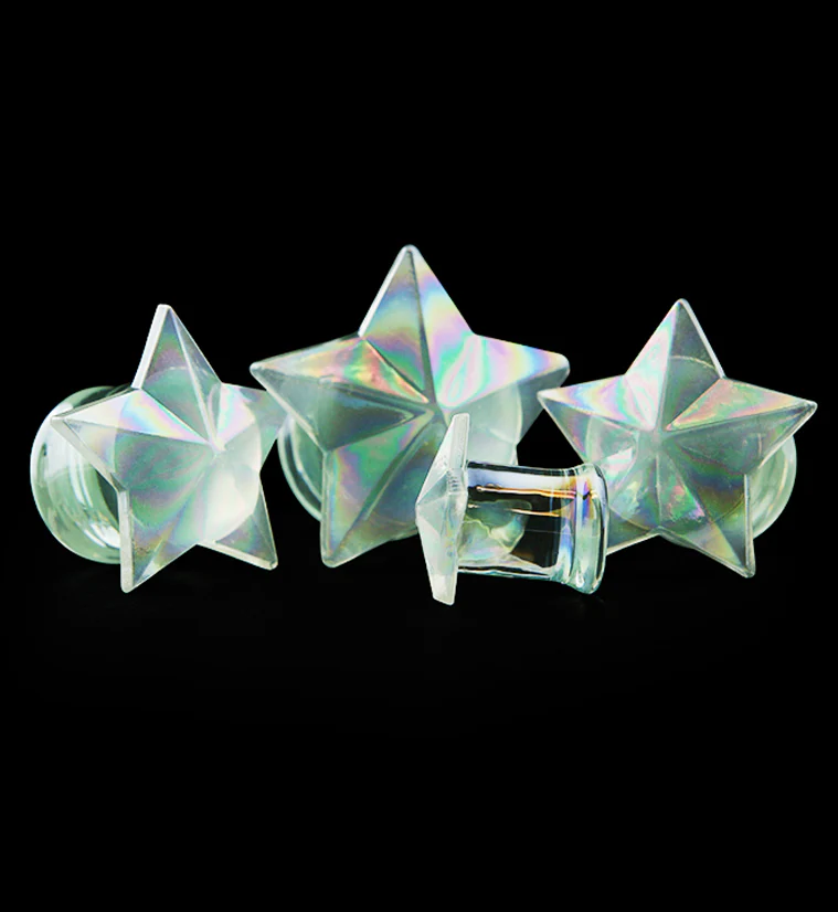 Iridescent Star Glass Plugs - Image 2