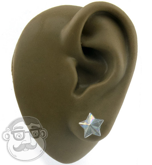 Iridescent Star Glass Plugs - Image 4
