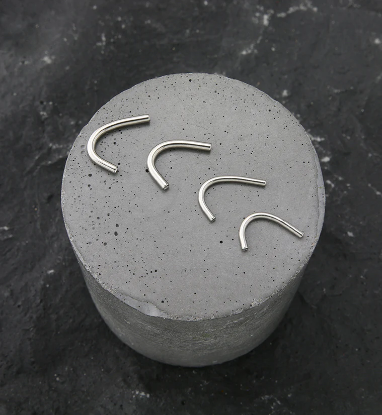 J Curve Internally Threaded Titanium Curved Barbell - Image 2
