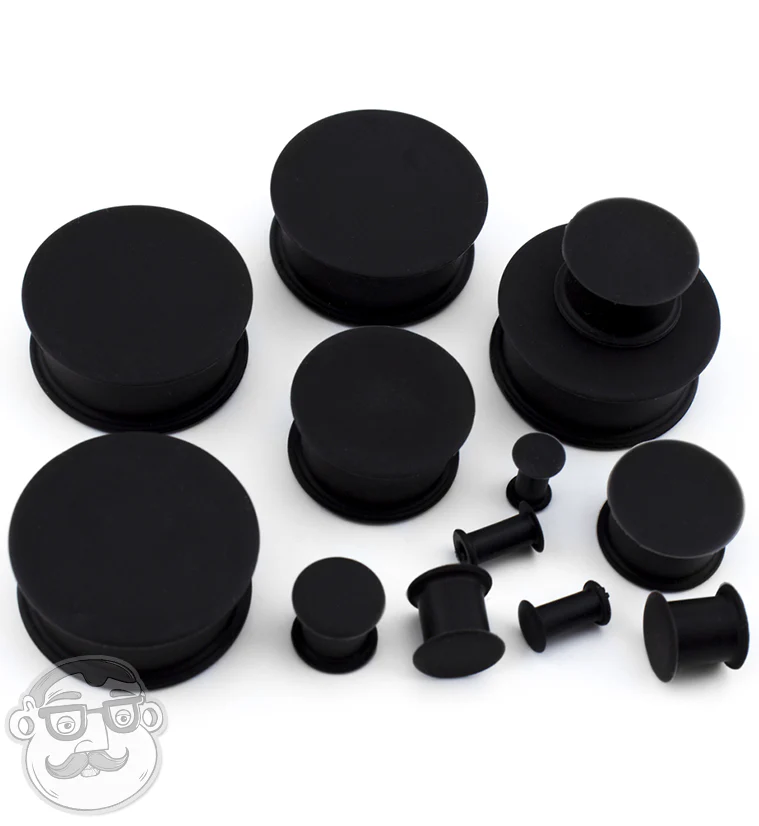 Kaos Black Silicone Hollow Plugs - Image 5