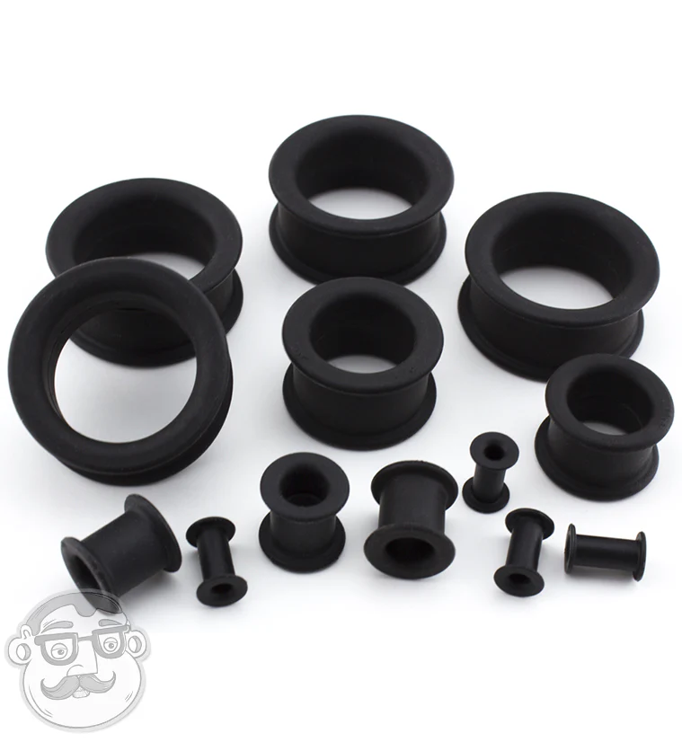 Kaos Black Silicone Tunnels - Image 3