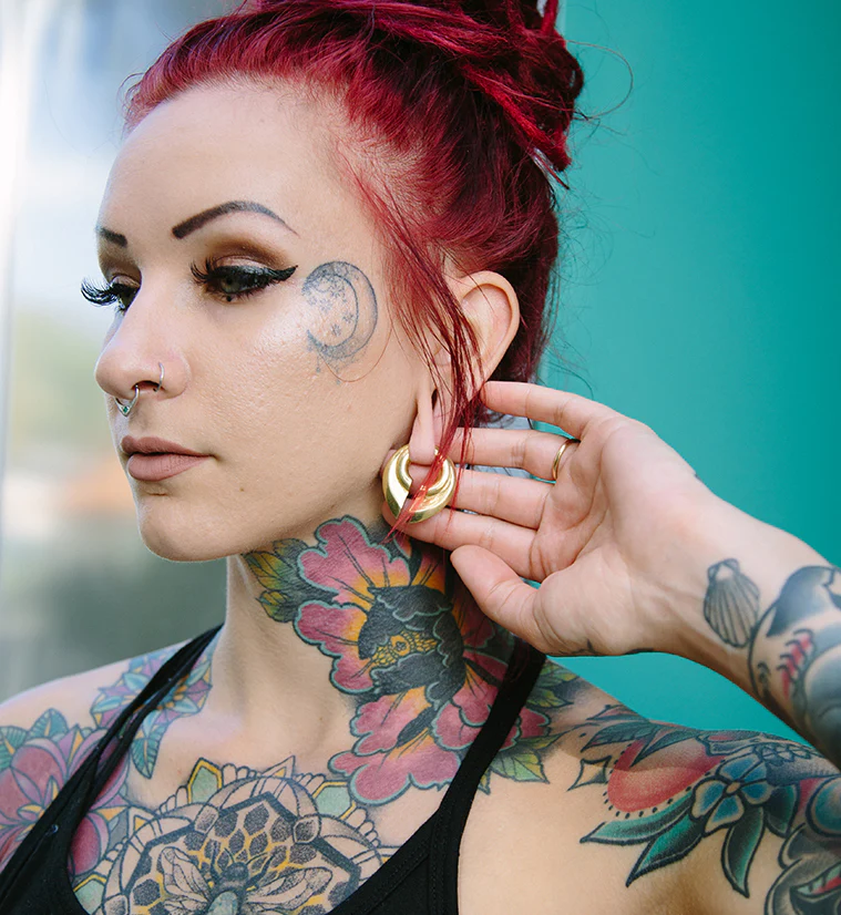 Keyhole Brass Ear Weights - Image 4