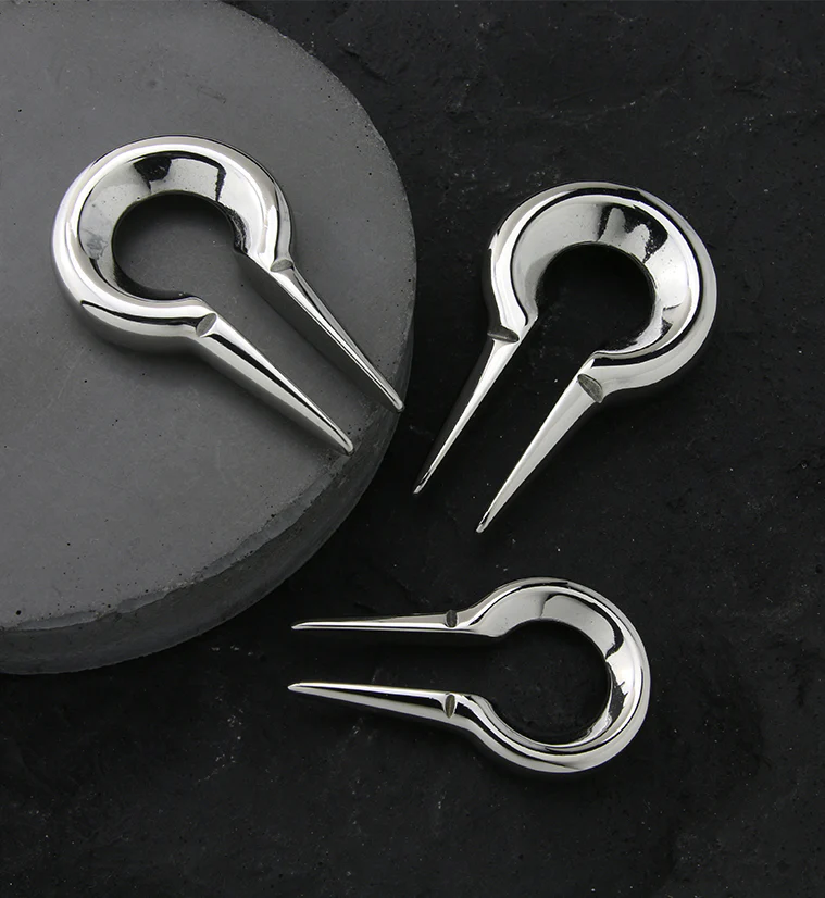 Keyhole Stainless Steel Ear Weights - Image 2