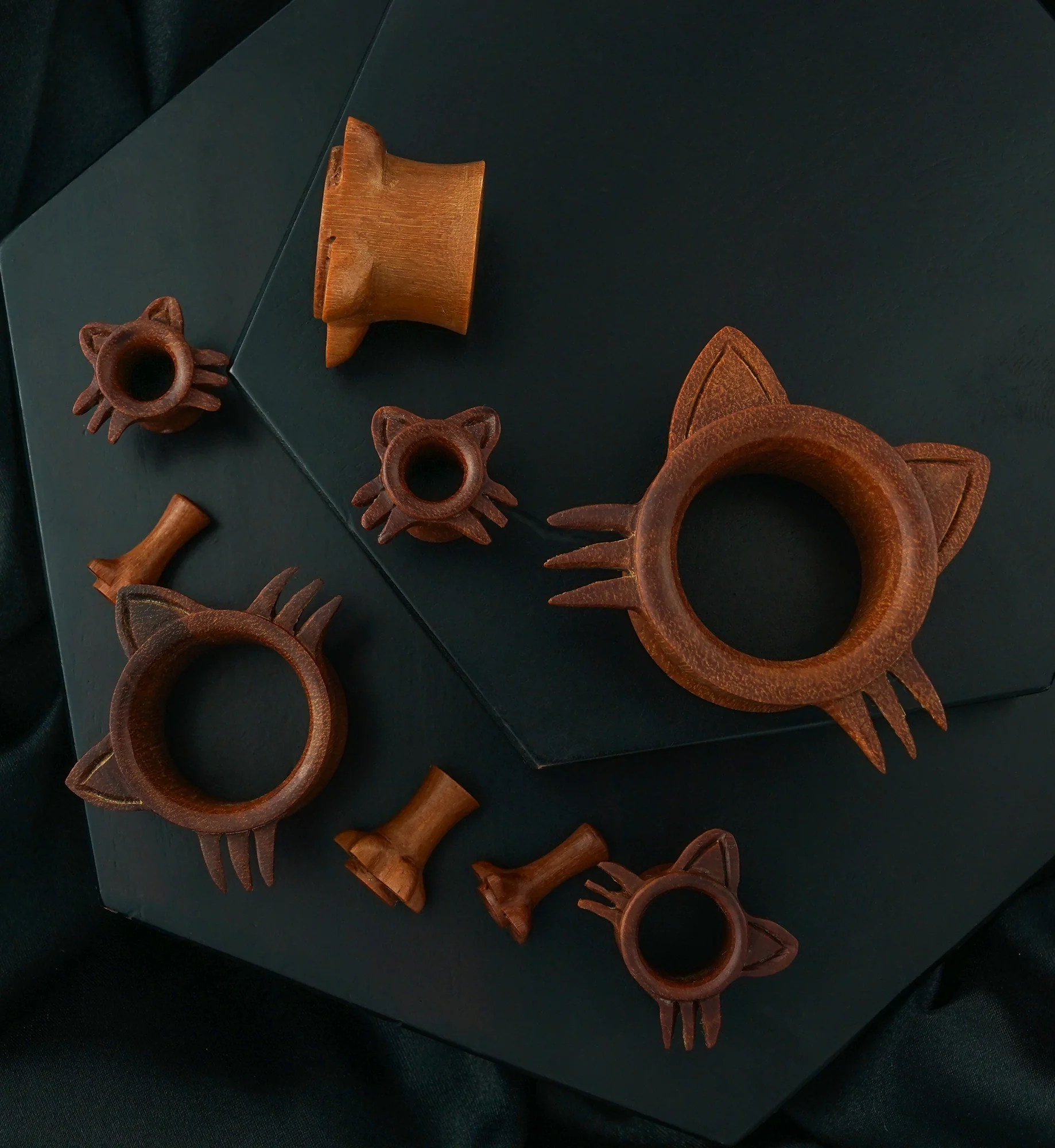 Kitty Kat Wooden Tunnels - Image 2