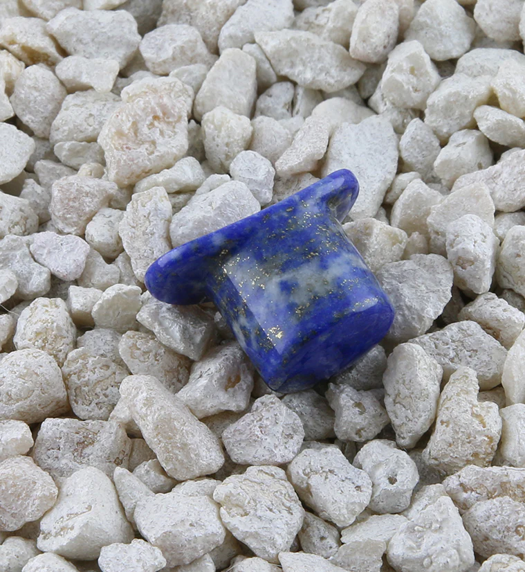 Lapis Lazuli Stone Labret Plug - Image 6
