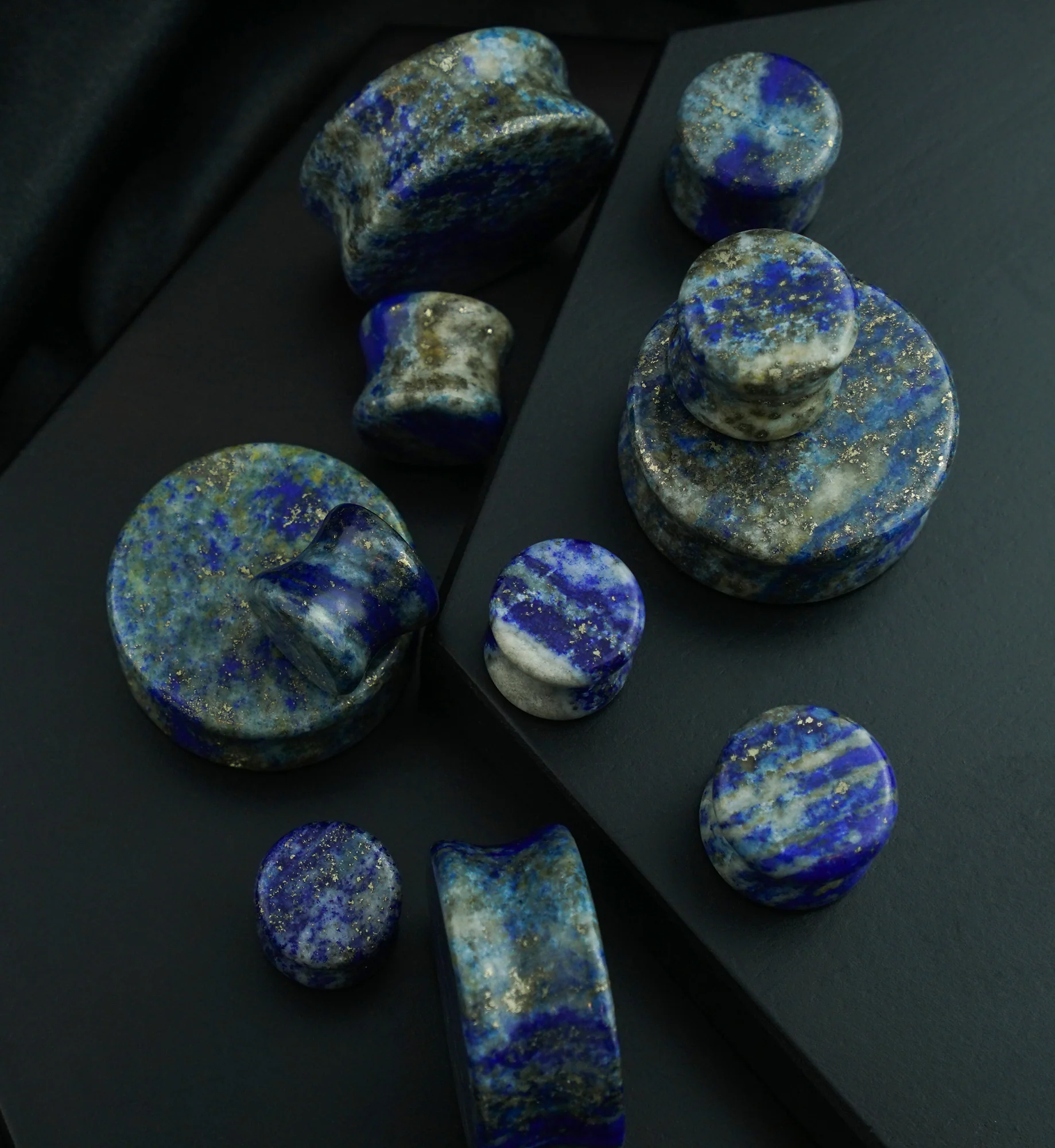 Lapis Lazuli Stone Plugs - Image 2