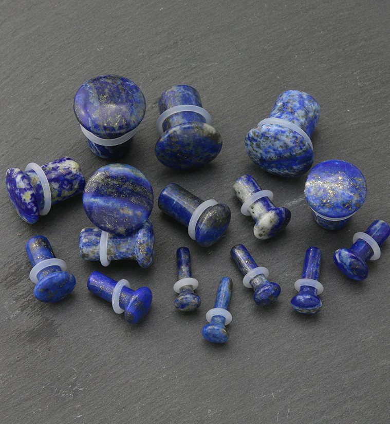 Lapis Lazuli Stone Plugs - Single Flare - Image 2