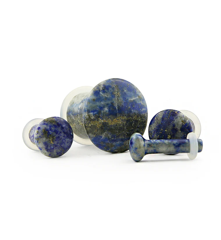 Lapis Lazuli Stone Plugs - Single Flare - Image 4