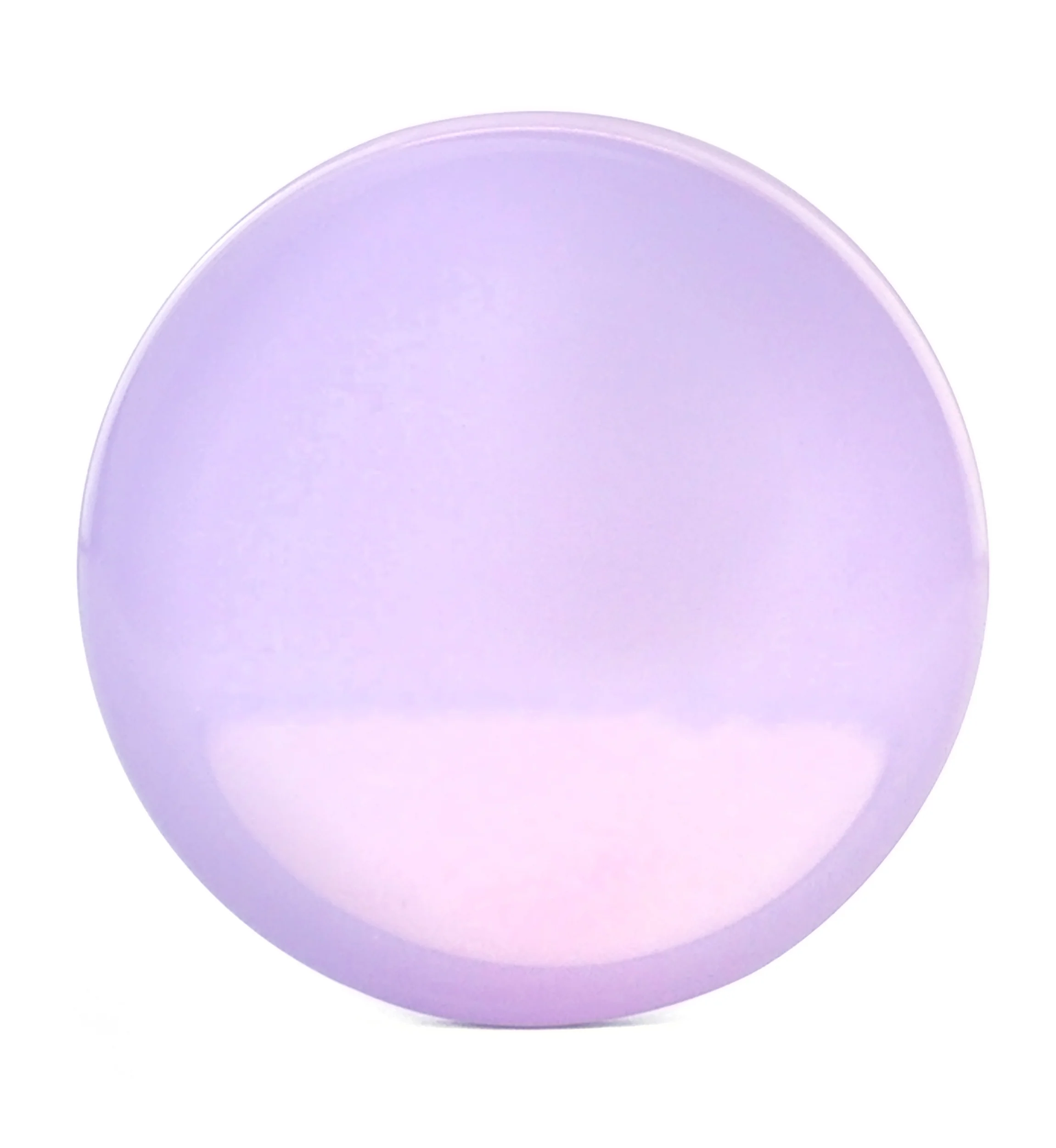 Lavender Opalite Glass Double Flare Plugs - Image 3