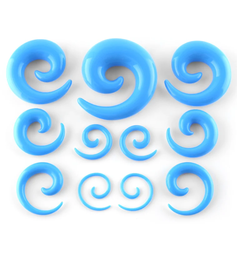 Light Blue Acrylic Spirals - Image 2