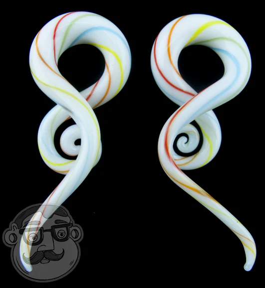 Lollipop Glass Squid Spiral Plugs