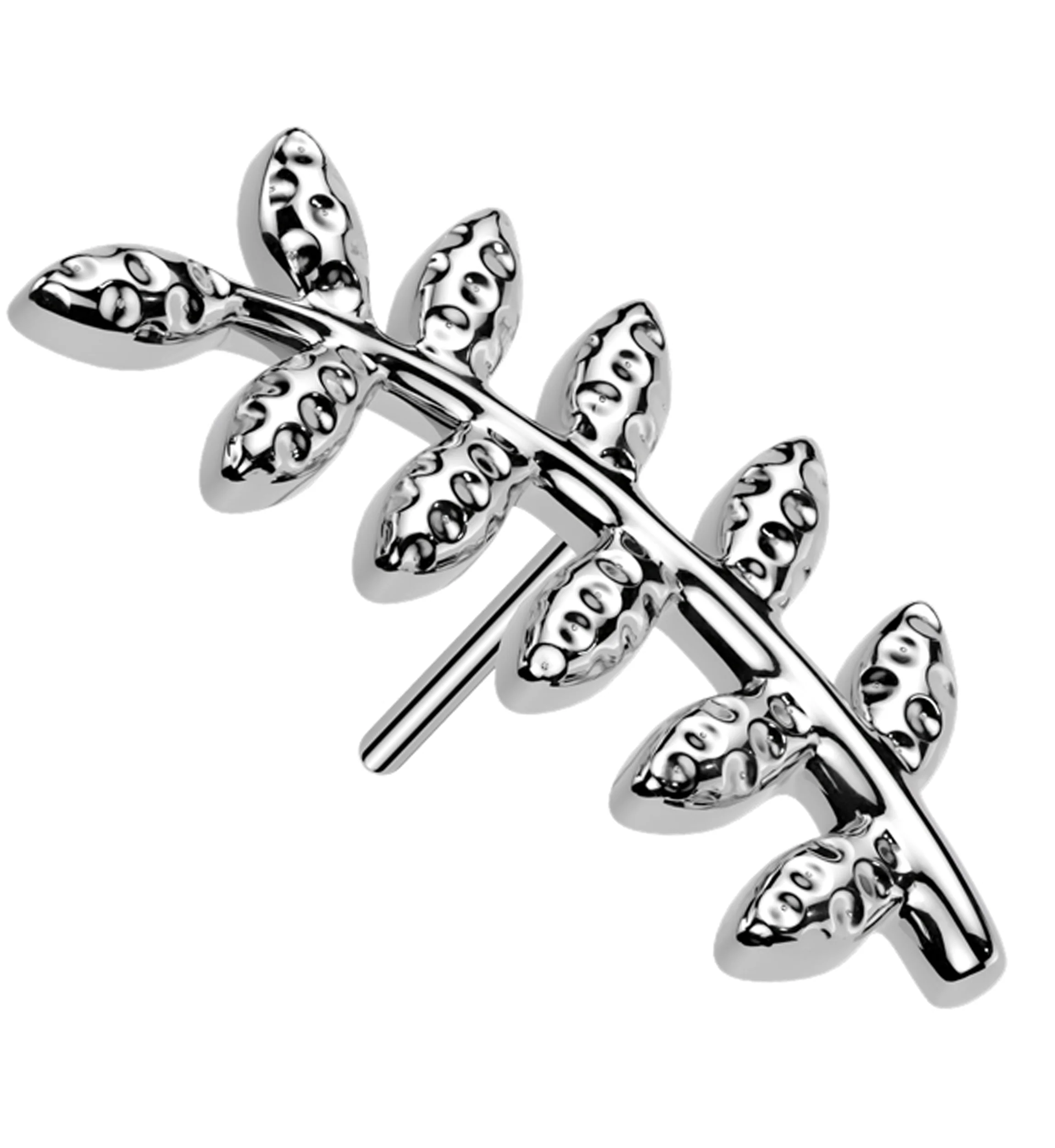 Fern Leaf Titanium Threadless Top