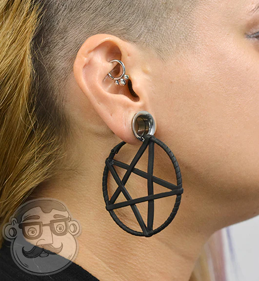 Lotus Flower Plug Hoops - Image 2