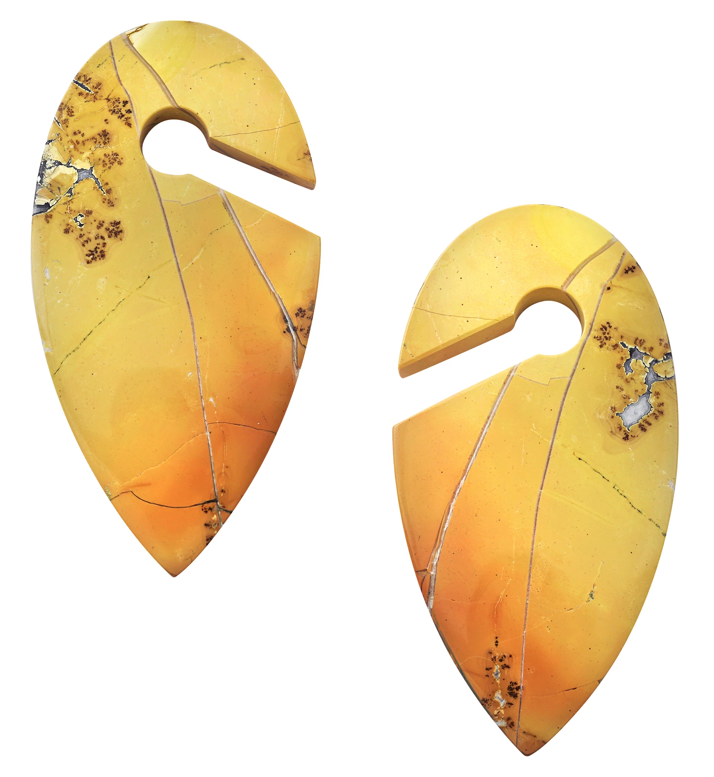 Maligano Jasper Stone Keyhole Ear Weights - Image 3