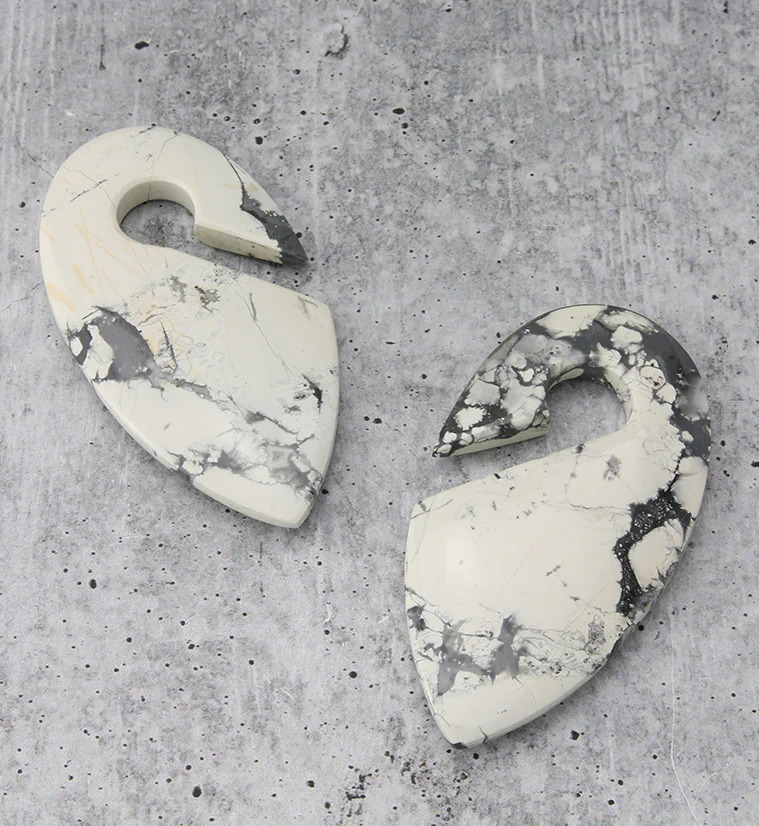 Maligano Jasper Stone Keyhole Ear Weights - Image 4
