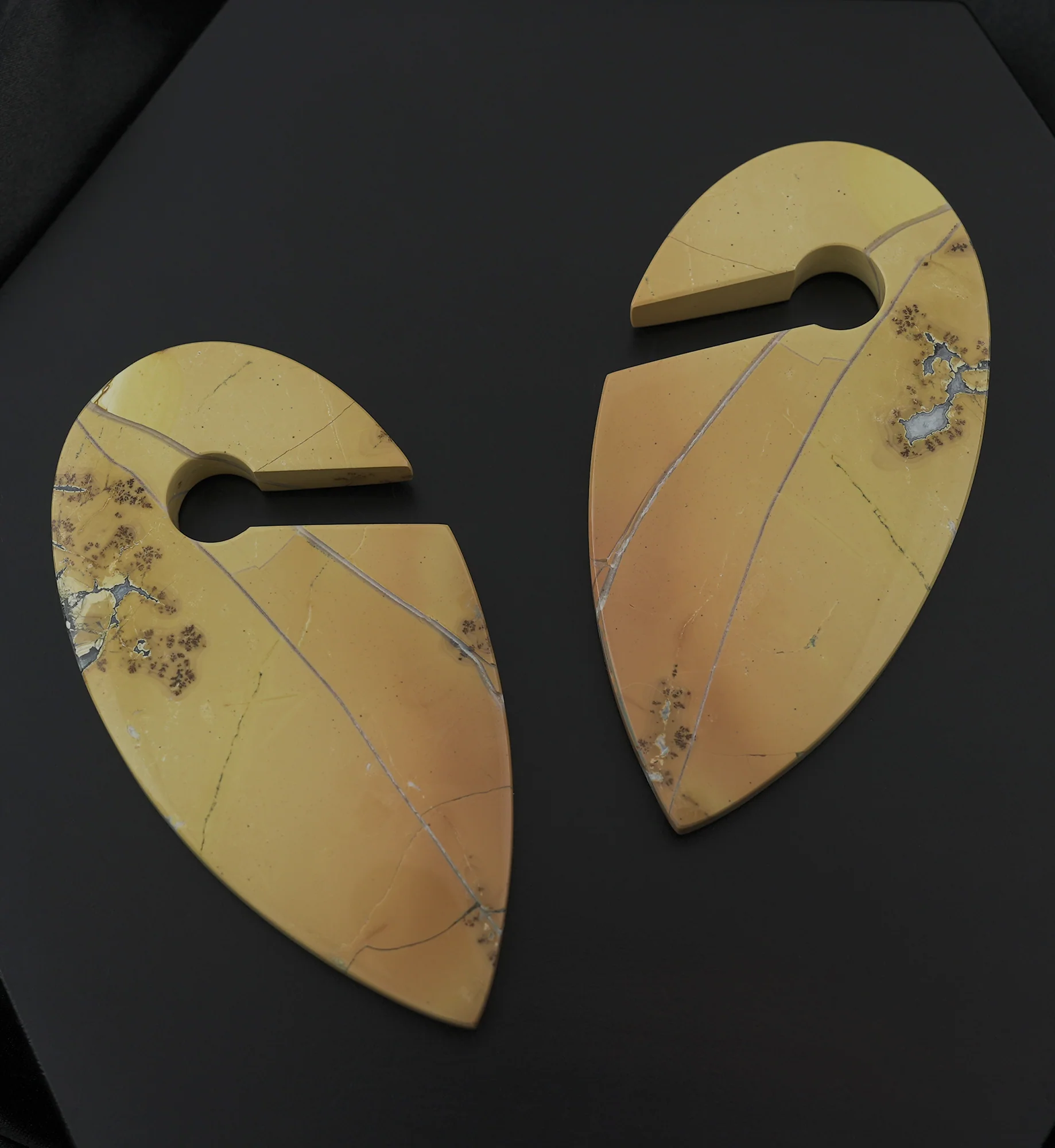 Maligano Jasper Stone Keyhole Ear Weights - Image 8