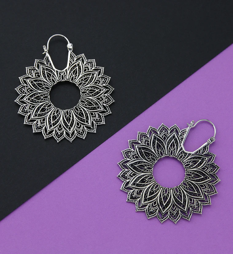 Manda White Brass Ear Weights - Image 2
