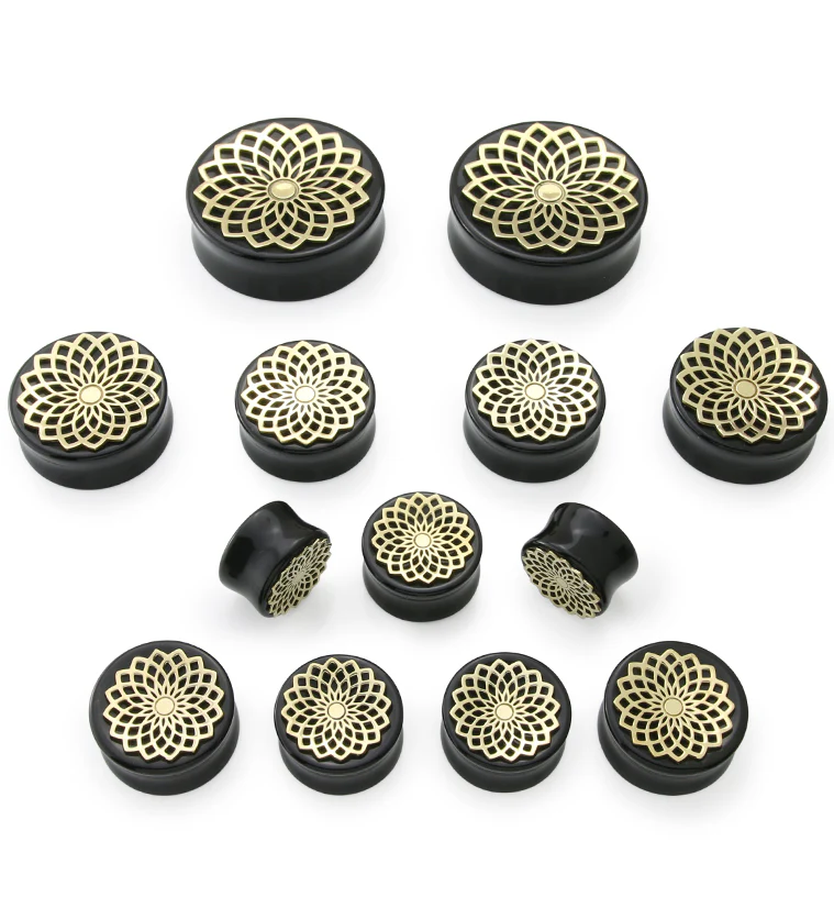 Mandala Frame Obsidian Plugs - Image 4