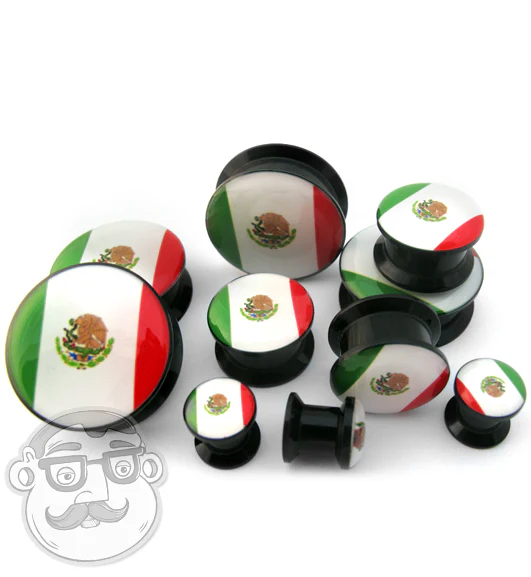 Mexican Flag Plugs - Image 3