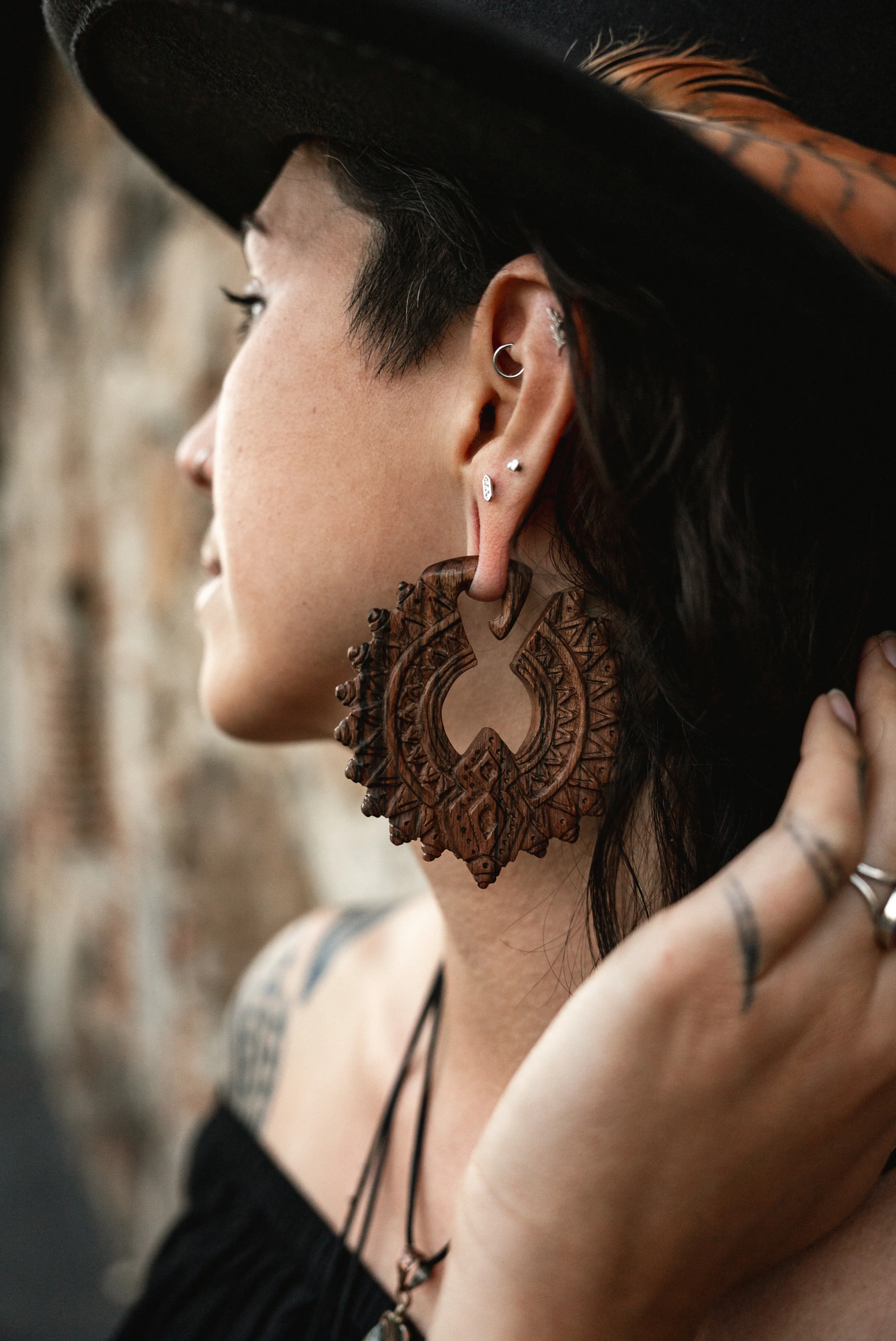 Midway Areng Wooden Ear Weights - Image 3