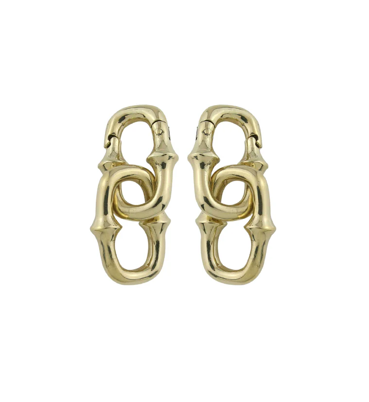 Mini OG Chain Double Link Brass Ear Weights