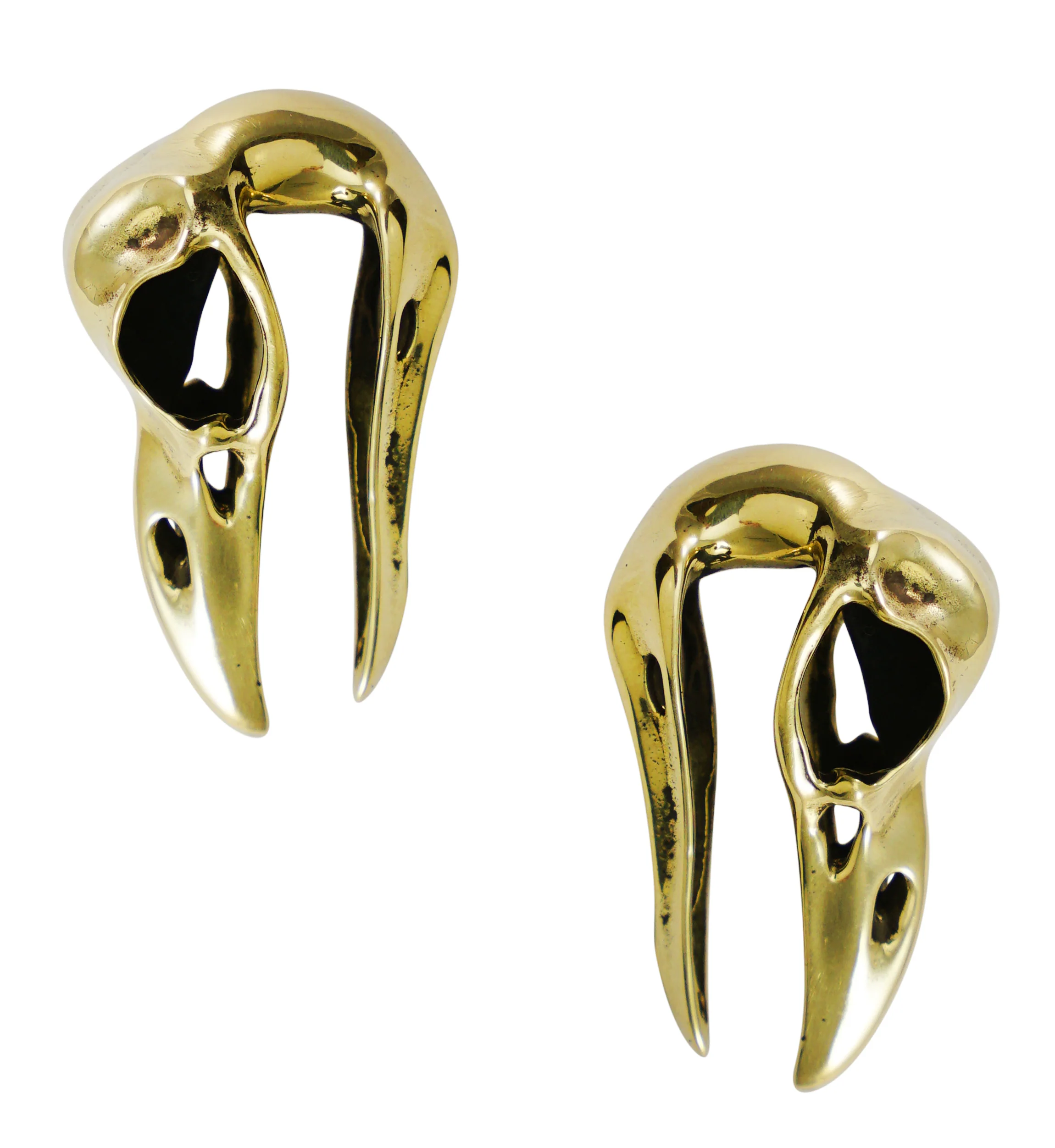 Mini Raven Brass Ear Weights - Image 4