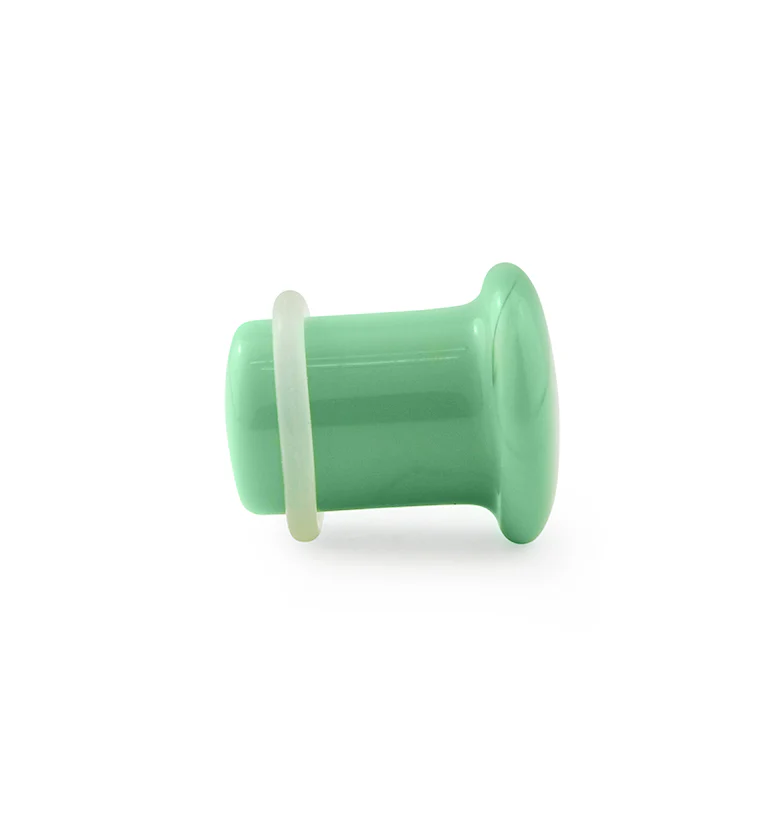 Mint Green Single Flare Glass Plugs - Image 4