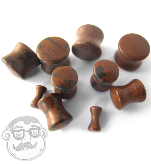 Mohagany Agate Stone Plugs - Image 2