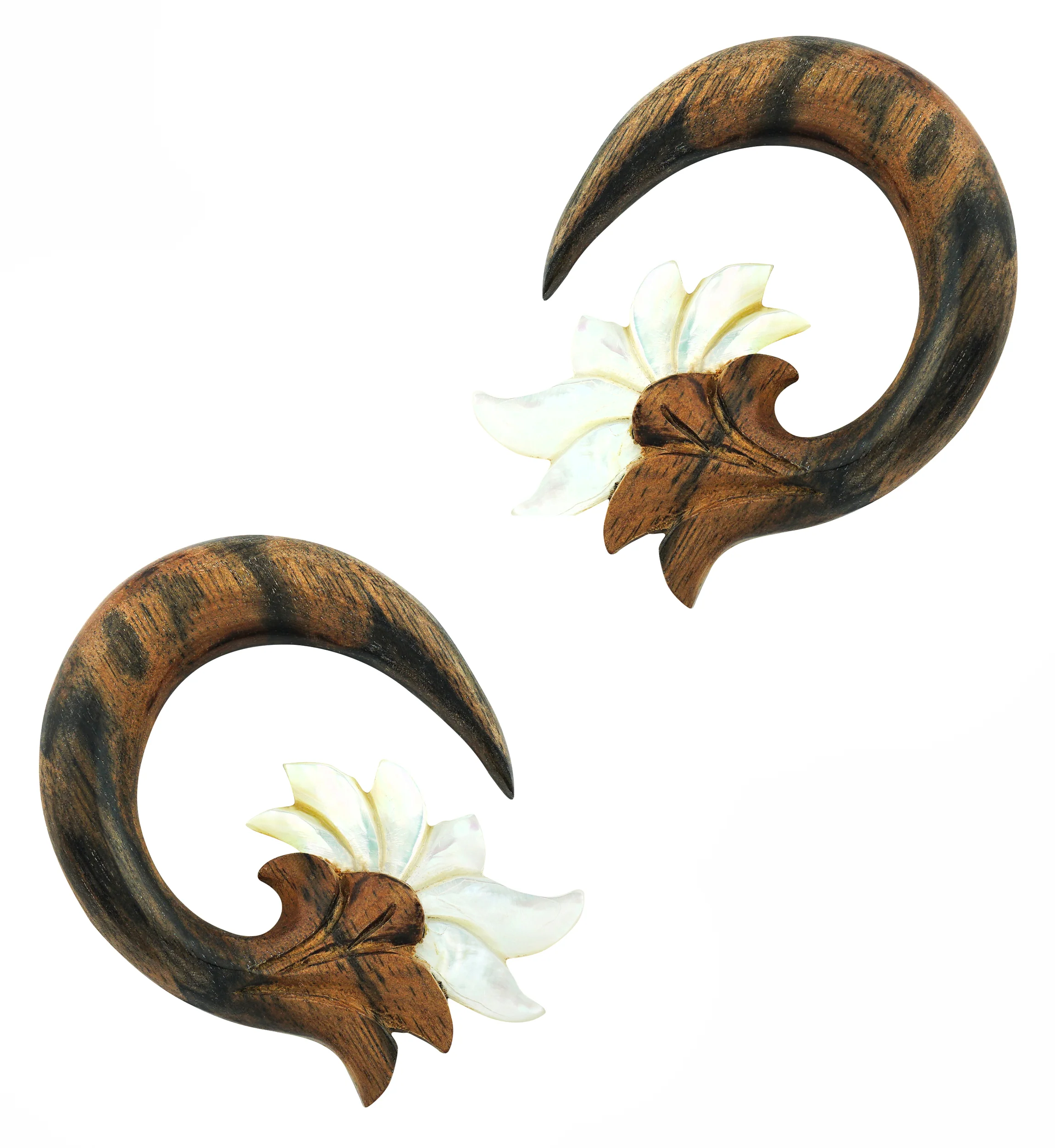 MOP Filigree Wooden Spiral Hangers - Image 3