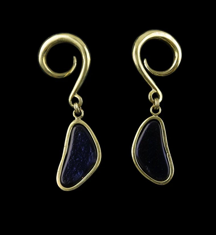 Mosaic Glass Hanging Ear Weights - Image 2