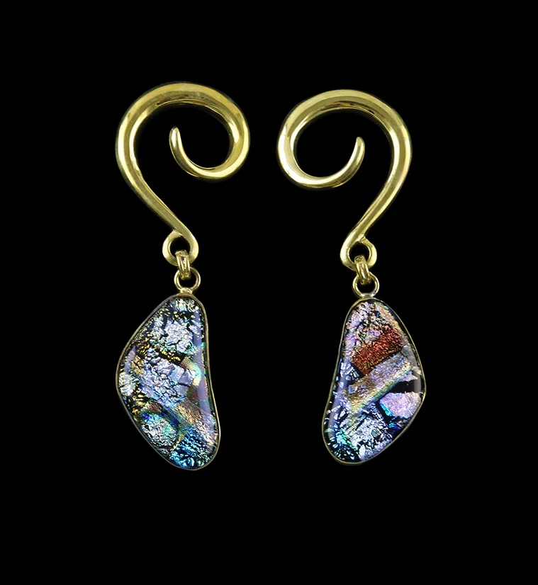 Mosaic Glass Hanging Ear Weights - Image 4