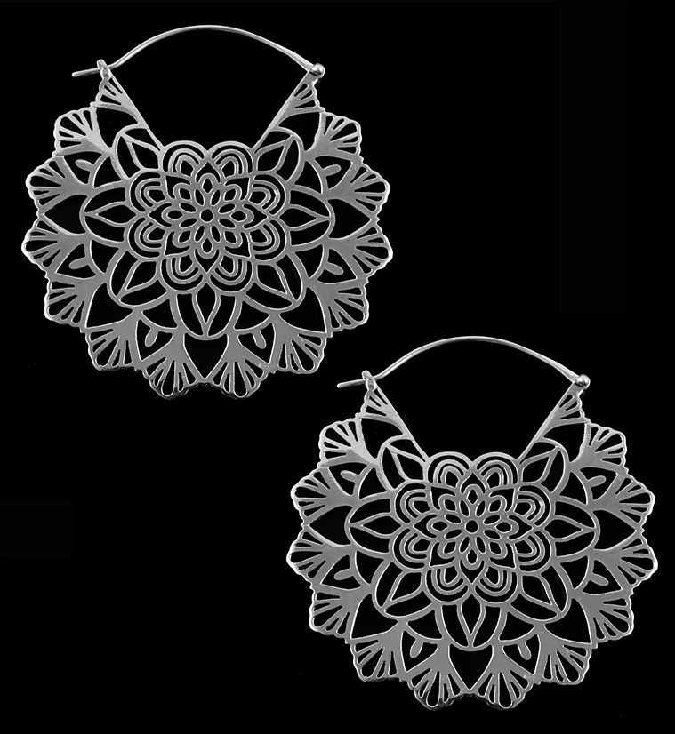 Motley White Brass Earrings - Weights