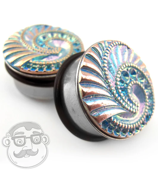 Ocean Swirl Steel Plugs - Image 4