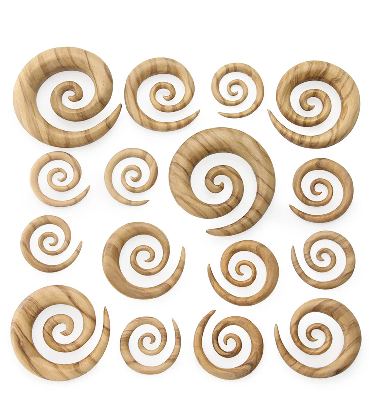 Olive Wooden Spirals - Image 3