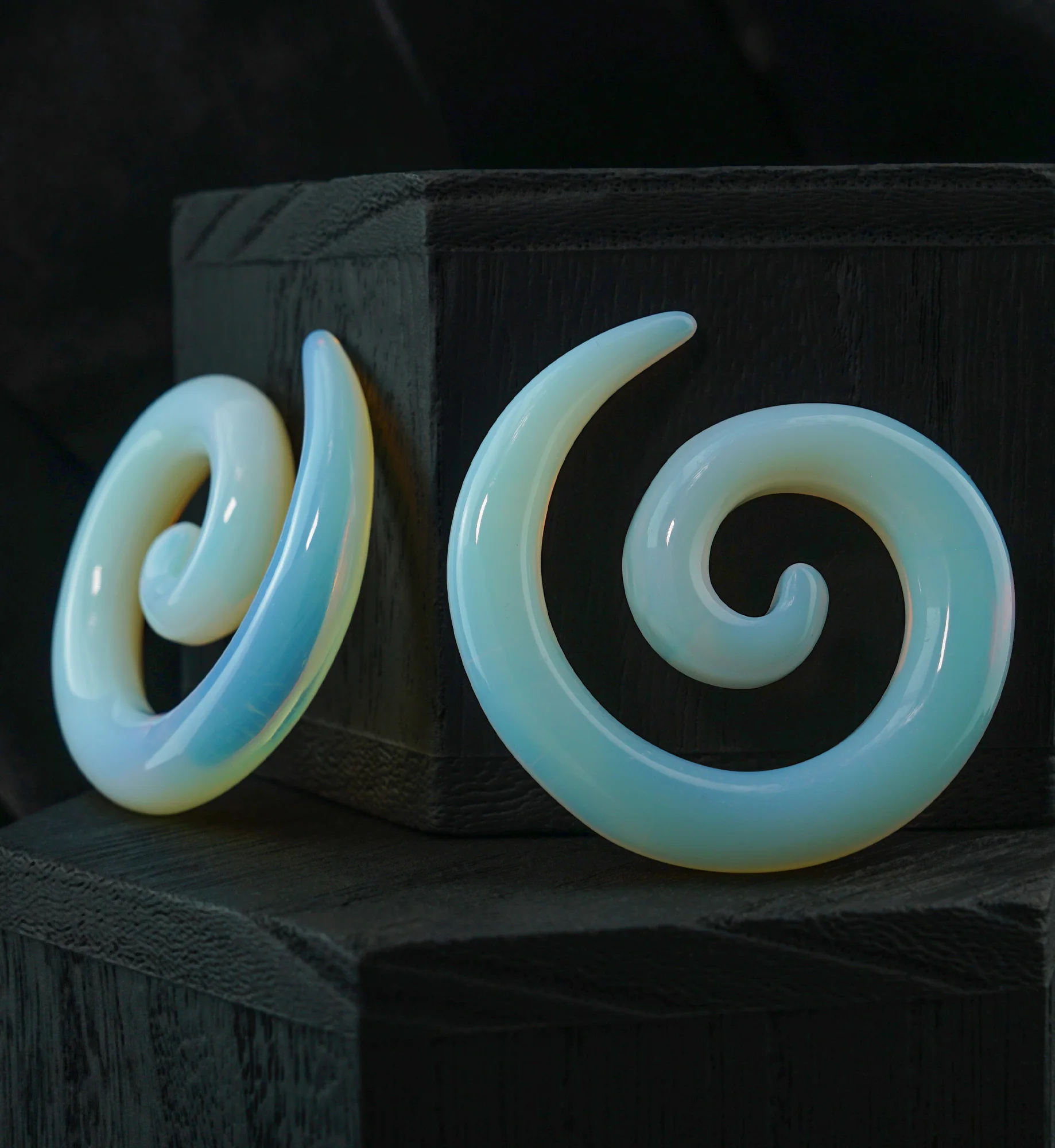 Opalite Glass Spirals - Image 2