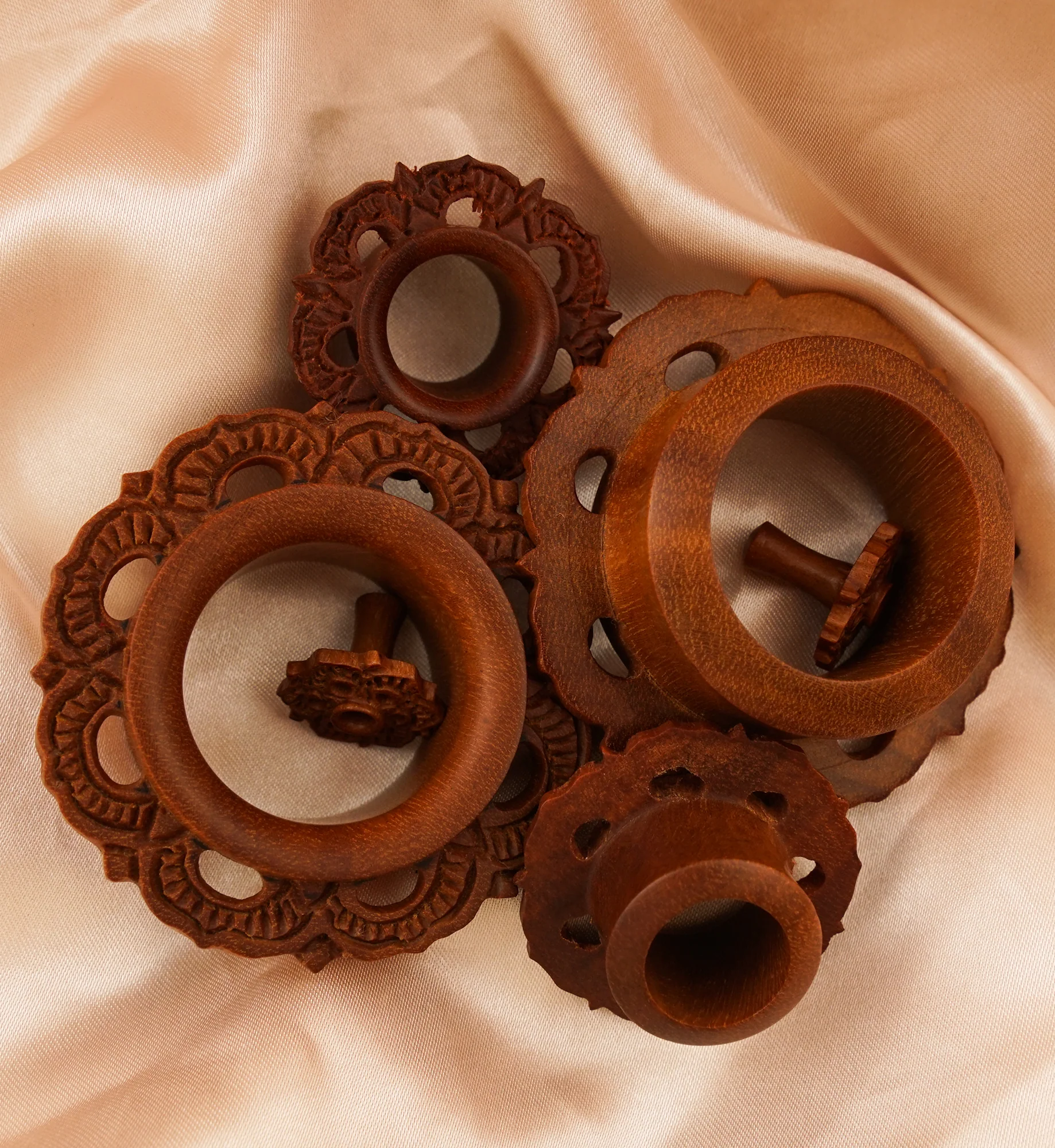 Ornamental Wood Tunnel Plugs - Image 2
