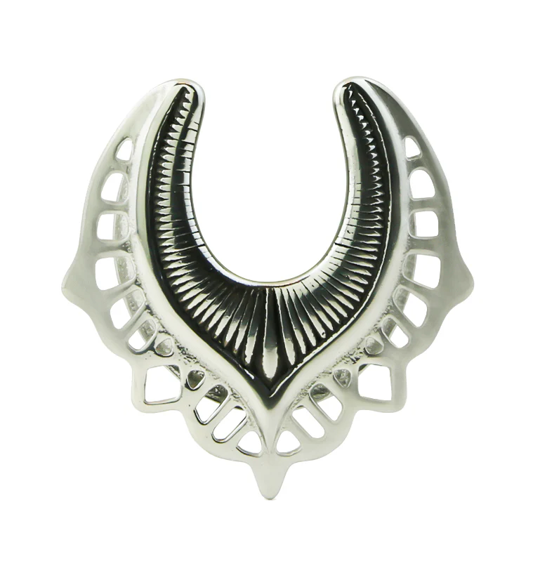 Ornate Shield Stainless Steel Saddles - Image 3