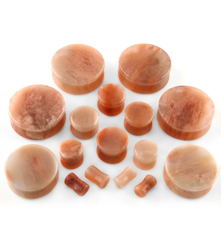 Peach Precious Stone Plugs - Image 3