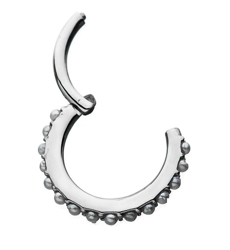 Pearl Rim Hinged Segment Ring