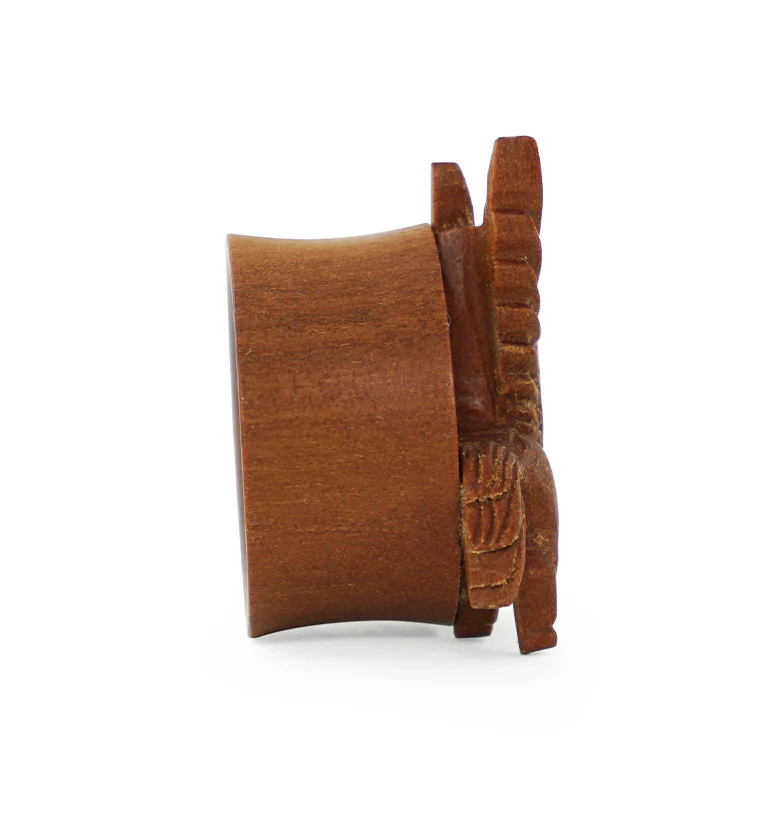 Pegasus Carved Saba Wood Tunnels - Image 4