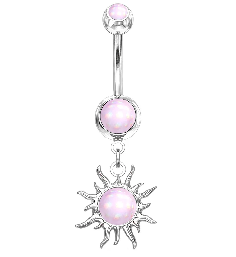 Pink Escent Solar Sun Belly Ring