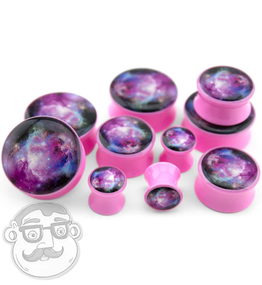 Pink Galaxy Plugs - Image 2