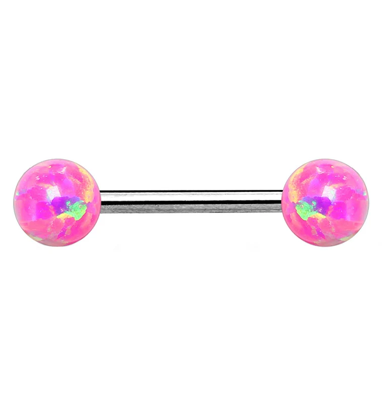 Pink Opalite Barbell (1 piece)